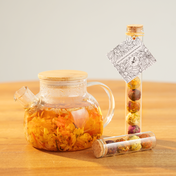 Theebloem buisje 4 tea flowers